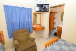 Downtown San Felipe Vacation Rental Studio 1 - TV and Couch